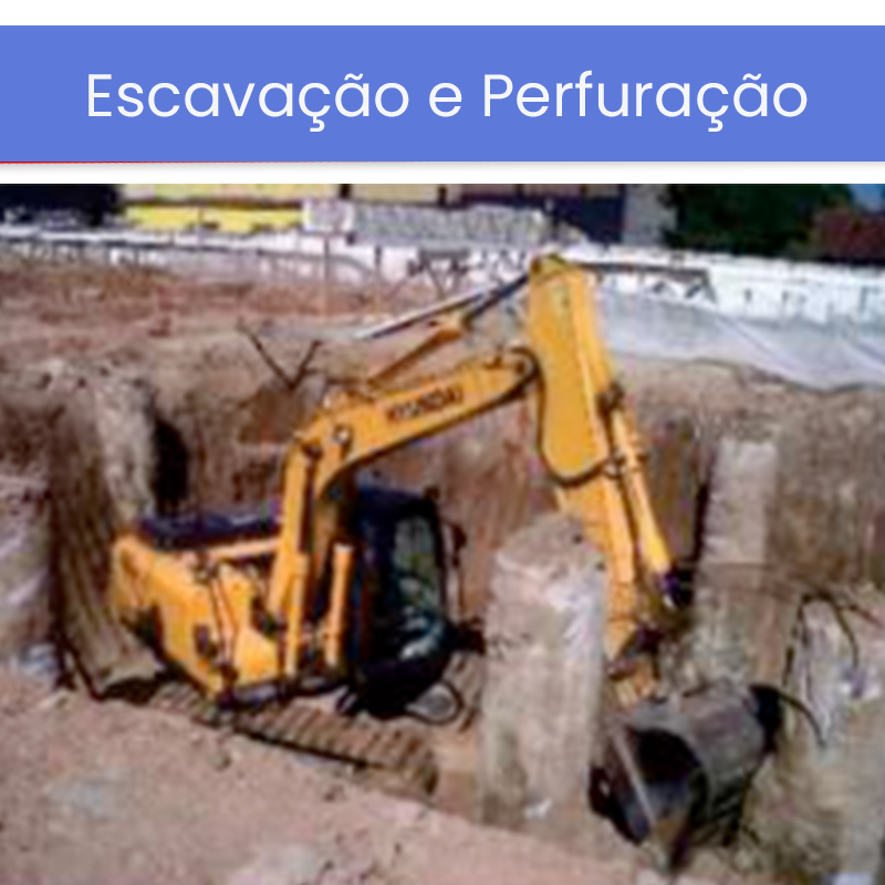 Escavação e Perfuração